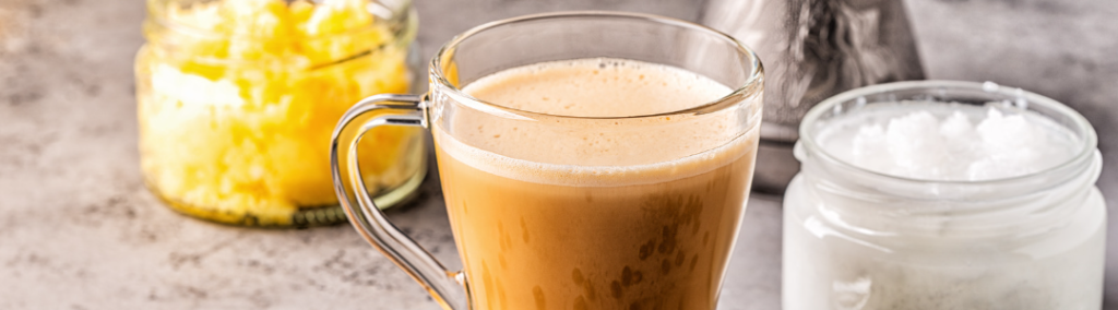 Ingrediënten voor het maken van bulletproof koffie